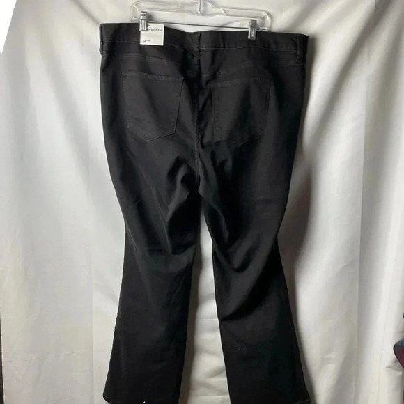 NWT OLD NAVY KICKER BOOT CUT WO SIZE 24 PLUS BLACK JEANS - Picture 7 of 9